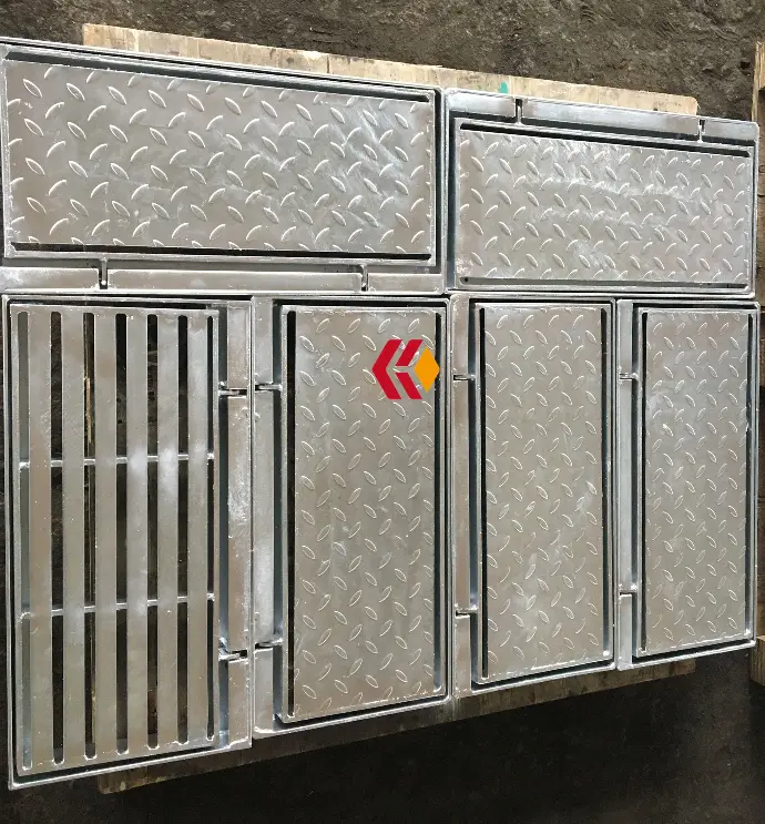 G.S Hinged Flat Drain Grating